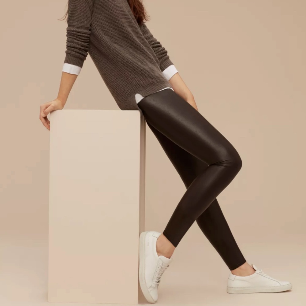 Aritzia Daria Pant High-waisted Vegan Leather leggings NWOT